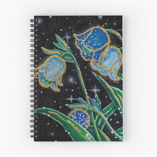Item preview, Bluebell Floral Night Wall Art designed and sold by EeshaArshad.