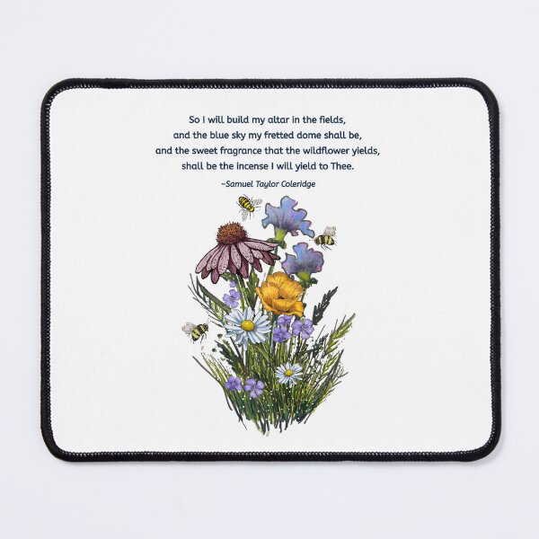 Item preview, Wildflowers Art with Verse By Samuel Taylor Coleridge designed and sold by JoyfulWhimsy.