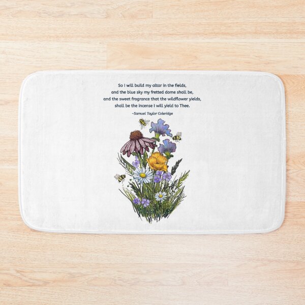 Item preview, Wildflowers Art with Verse By Samuel Taylor Coleridge designed and sold by JoyfulWhimsy.