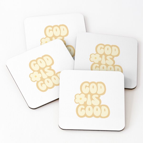 Item preview, Cute yellow "god is good" print designed and sold by CaroPrintsCo..