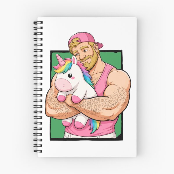Item preview, Pink Daddy & Rainbow Unicorn I Gay Bear & Unicorn Design designed and sold by BrokenLabel.