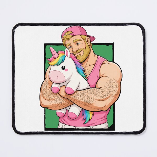 Item preview, Pink Daddy & Rainbow Unicorn I Gay Bear & Unicorn Design designed and sold by BrokenLabel.
