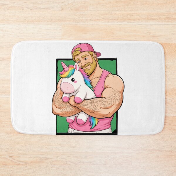 Item preview, Pink Daddy & Rainbow Unicorn I Gay Bear & Unicorn Design designed and sold by BrokenLabel.