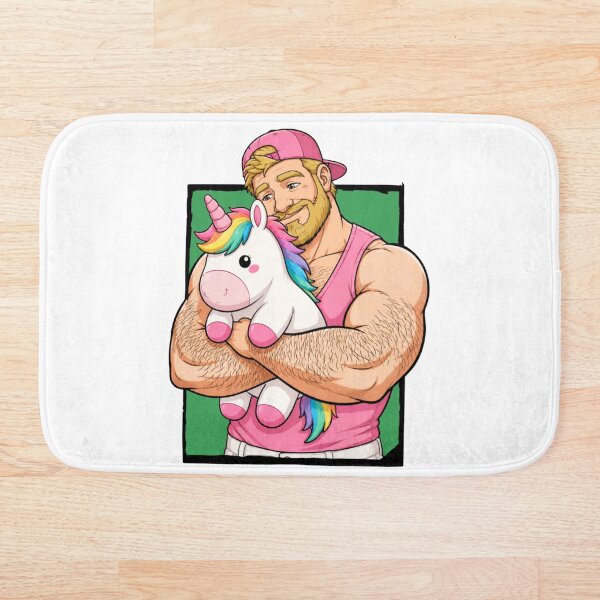 Artikelvorschau, Pink Daddy & Regenbogeneinhorn | Gay Bear & Einhorn Design entworfen und verkauft von BrokenLabel.