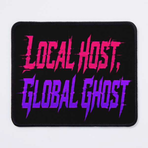 Item preview, Local Host Global Ghost - Cyberpunk Glitch Typography designed and sold by DesignByHarun.