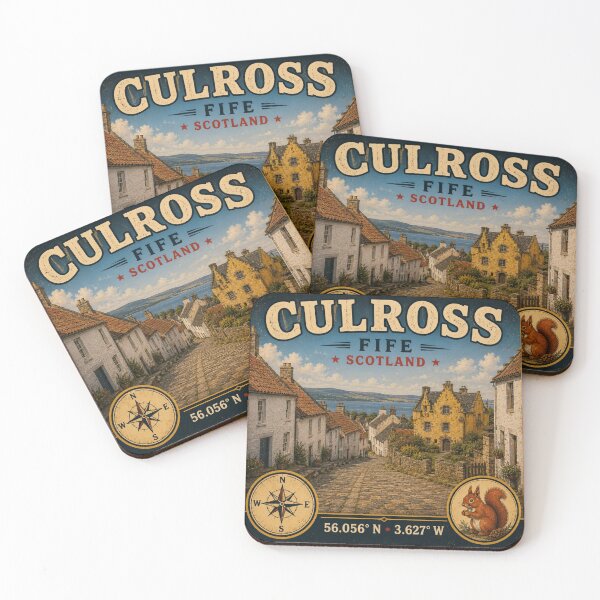 Item preview, Culross Fife Vintage Travel Sticker designed and sold by naturalsurvival.