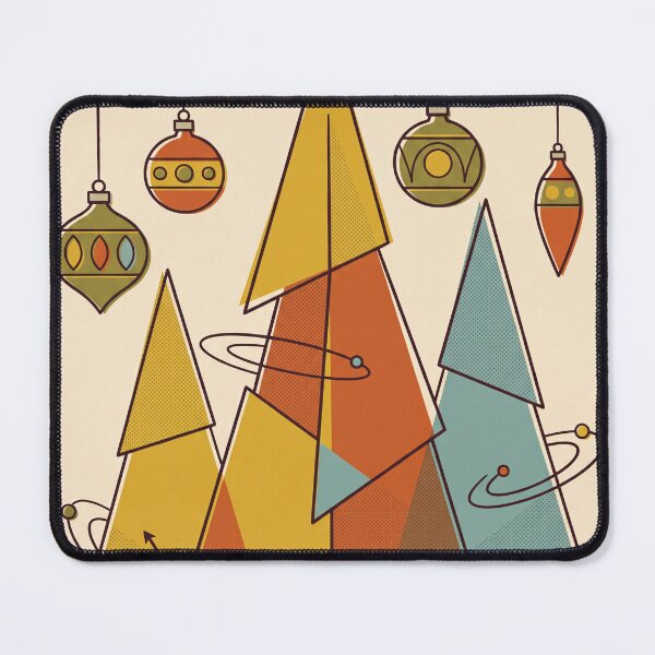 Item preview, Mid Century Retro Christmas Trees Atomic Baubles Vintage designed and sold by Slow Horizon.