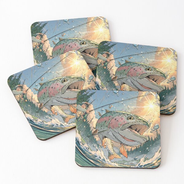 Item preview, Epic Rainbow Trout Catch – Anime Fishing Adventure designed and sold by UhuCriei .