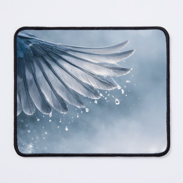 Item preview, Dynamic bird wing with water splashes in blue designed and sold by Fotografin1981.