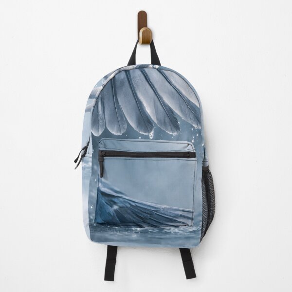 Item preview, Dynamic bird wing with water splashes in blue designed and sold by Fotografin1981.