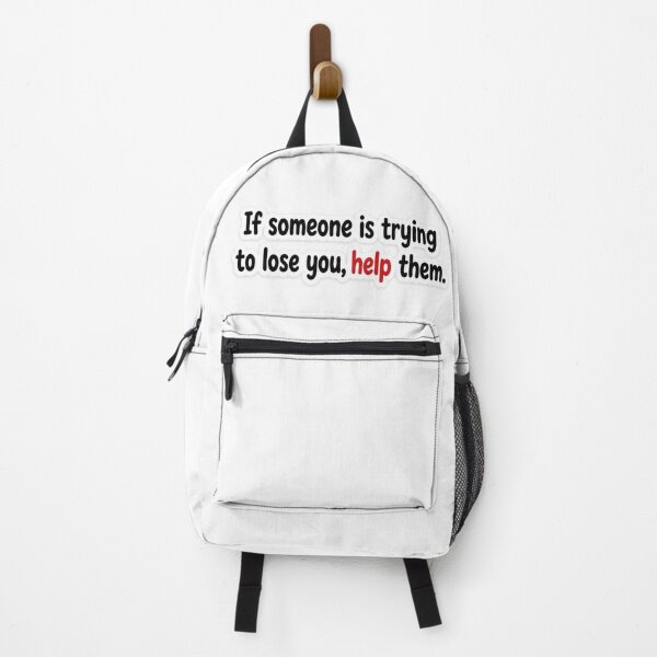 Item preview, If Someone Is Trying to Lose You, Help Them Sticker | Self Respect Quote | Bold Typography Sticker designed and sold by Doodlynx.