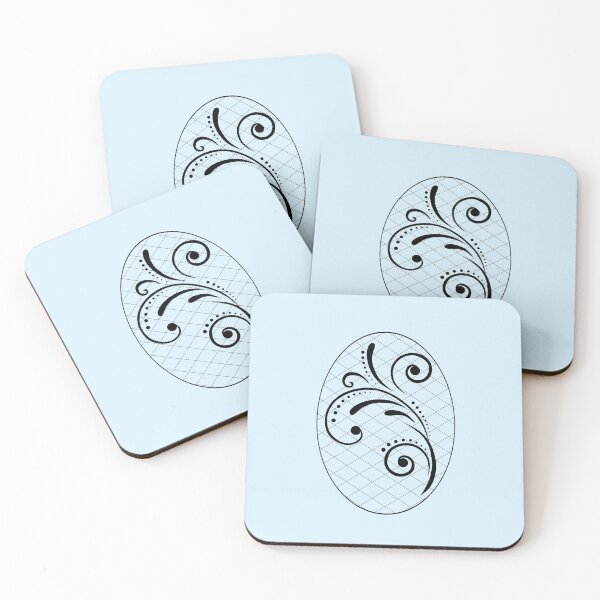 Item preview, Vintage Black Swirl Cameo Ornament — Minimalist Lace Design designed and sold by CreativeArtistL.