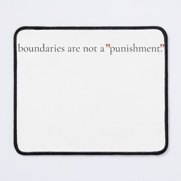 Item preview, Boundaries Are Not A Punishment - Minimalist Self Respect Quote Shirt designed and sold by DaysLoading.