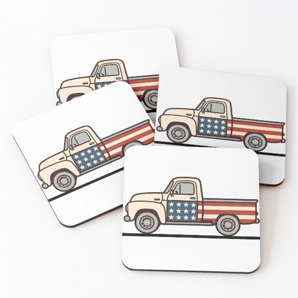 Item preview, American Flag Pickup Truck designed and sold by SonaGear.