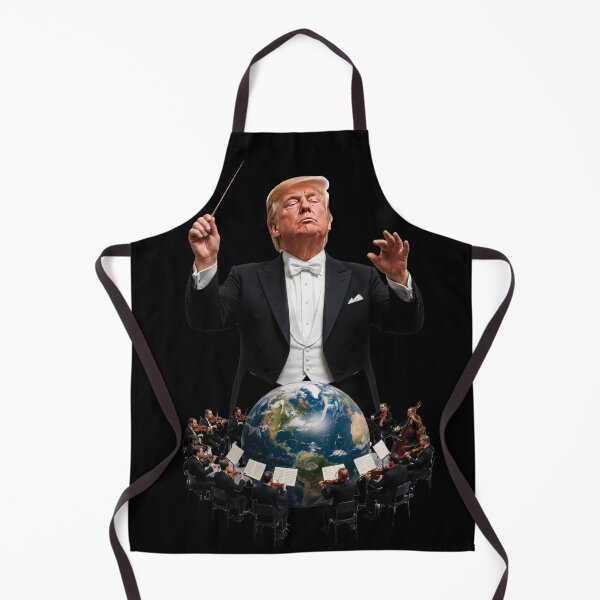 Item preview, A drawing of Donald Trump as a conductor, the warmongering master of the world! designed and sold by Alan-David.