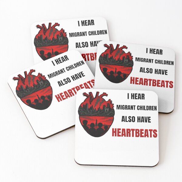 Item preview, I Hear Migrant Children Also Have Heartbeats - Pro Immigration Human Rights Design designed and sold by Neurospicy Trolls.