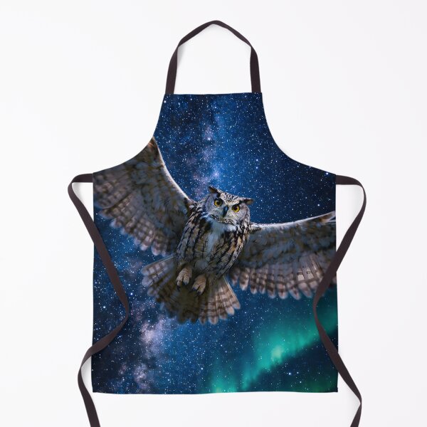 Item preview, Majestic owl in flight under the Northern Lights designed and sold by Fotografin1981.