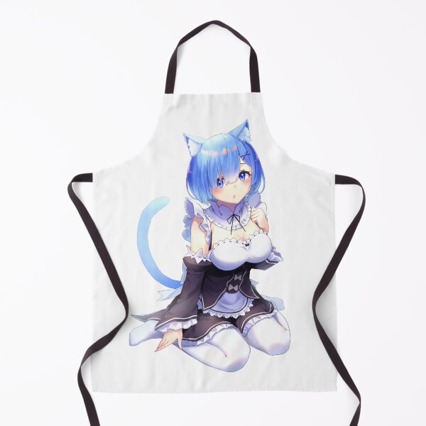 Item preview, Cute anime cat maid kneeling shyly with soft pastel coloring designed and sold by Nico-Will.