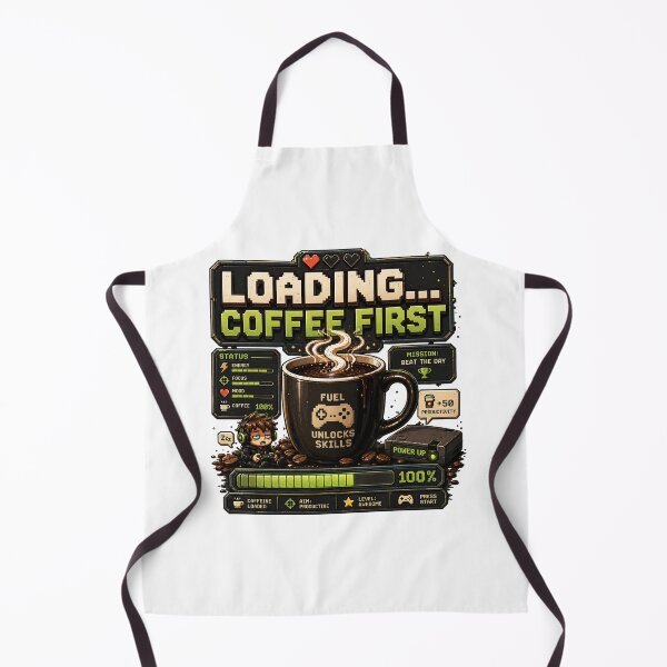 Item preview, Loading Coffee First Funny Gamer Coffee designed and sold by pradeepvisuals.