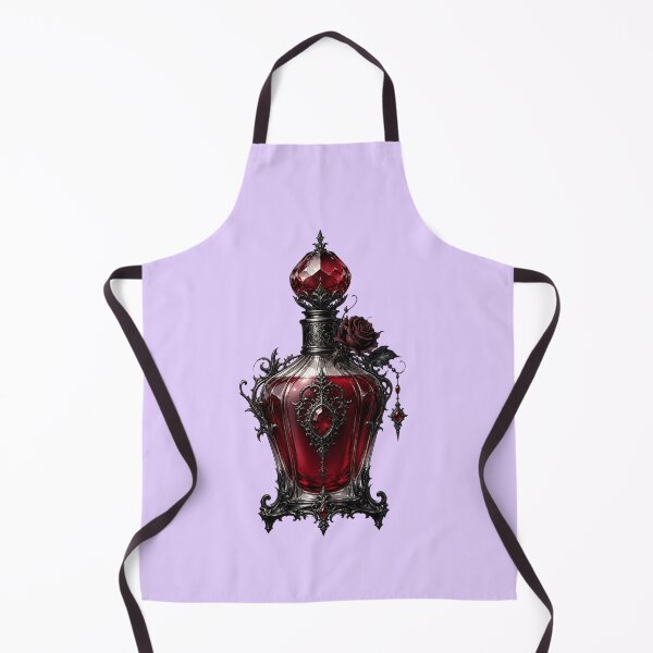 Item preview, Gothic Red Perfume Bottle with Black Rose designed and sold by SweetLilith.