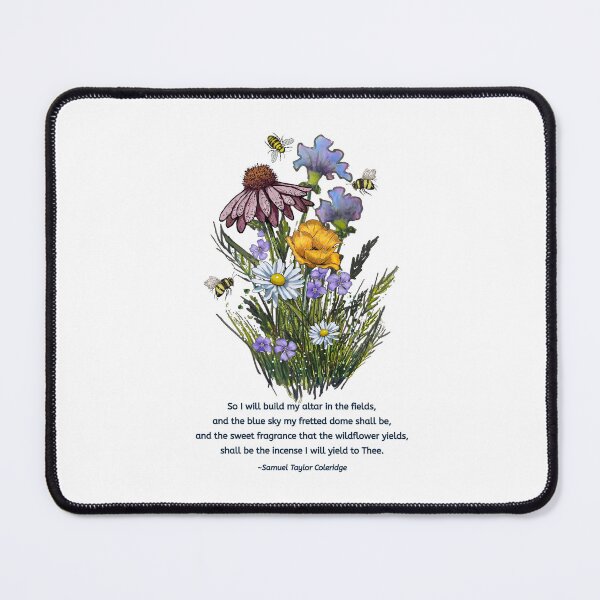 Item preview, Wildflowers Art with Verse By Samuel Taylor Coleridge No. 2 designed and sold by JoyfulWhimsy.