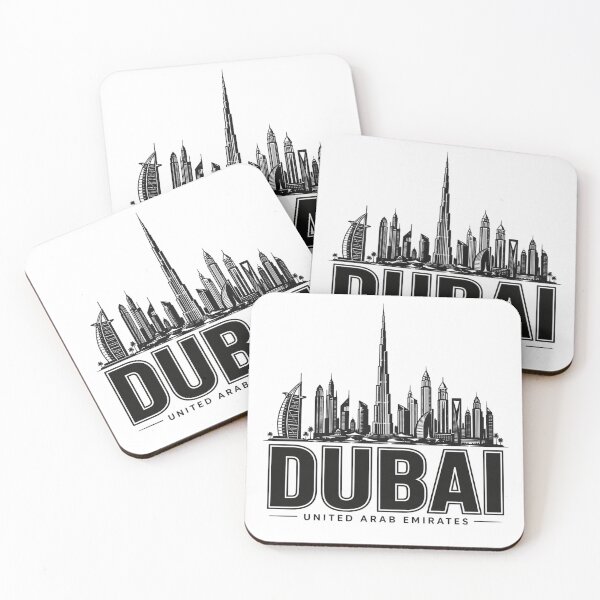 Item preview, Dubai Skyline United Arab Emirates Travel Souvenir Design designed and sold by WearTheVibe Store.