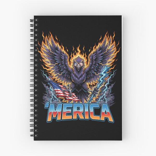 Item preview, 'Merica Thunder Eagle Lightning Storm Flag Design v2 designed and sold by DarylWelsh2024.