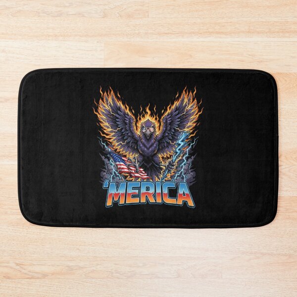 Item preview, 'Merica Thunder Eagle Lightning Storm Flag Design v2 designed and sold by DarylWelsh2024.