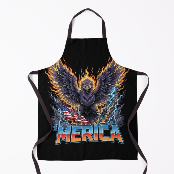 Item preview, 'Merica Thunder Eagle Lightning Storm Flag Design v2 designed and sold by DarylWelsh2024.