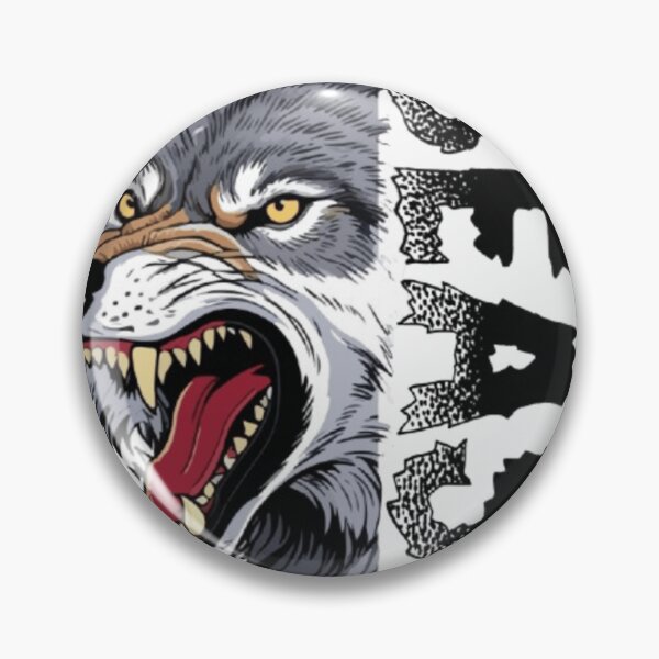 Item preview, Angry Wild Wolf Beast Graphic Illustration designed and sold by ArhaanFashions.