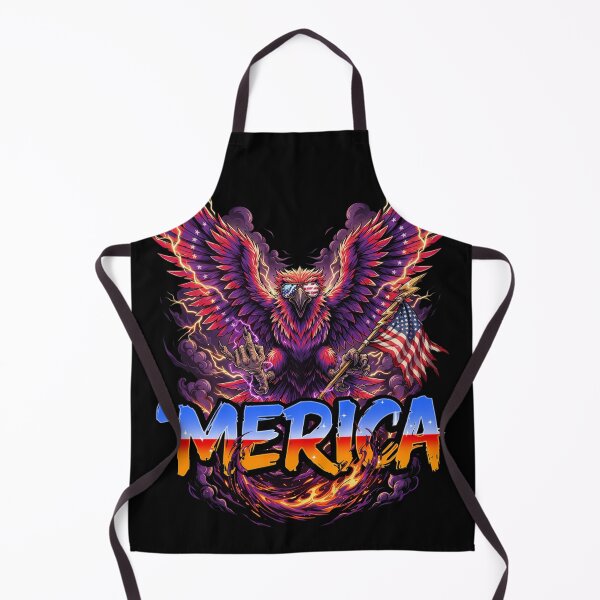 Item preview, 'Merica Thunder Eagle Lightning Storm Flag Design v3 designed and sold by DarylWelsh2024.