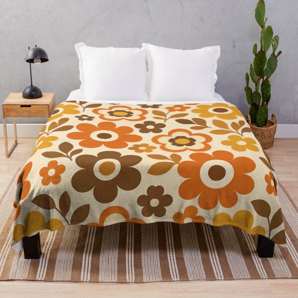 Item preview, Retro 70s Flower Pattern designed and sold by athanasioungr.