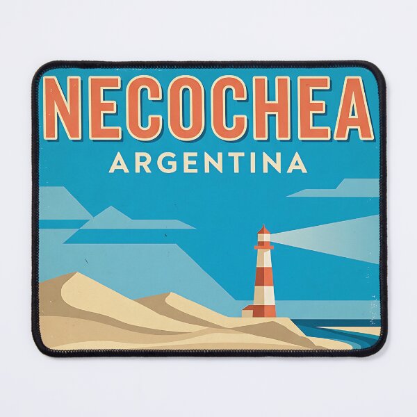 Item preview, Necochea Buenos Aires Argentina Vintage Travel Poster designed and sold by TravelersGems.