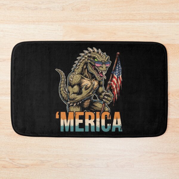 Item preview, 'Merica Kaiju Monster Patriotic Flag Design v2 designed and sold by DarylWelsh2024.
