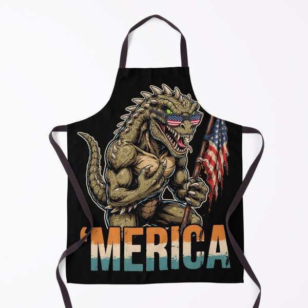 Item preview, 'Merica Kaiju Monster Patriotic Flag Design v2 designed and sold by DarylWelsh2024.