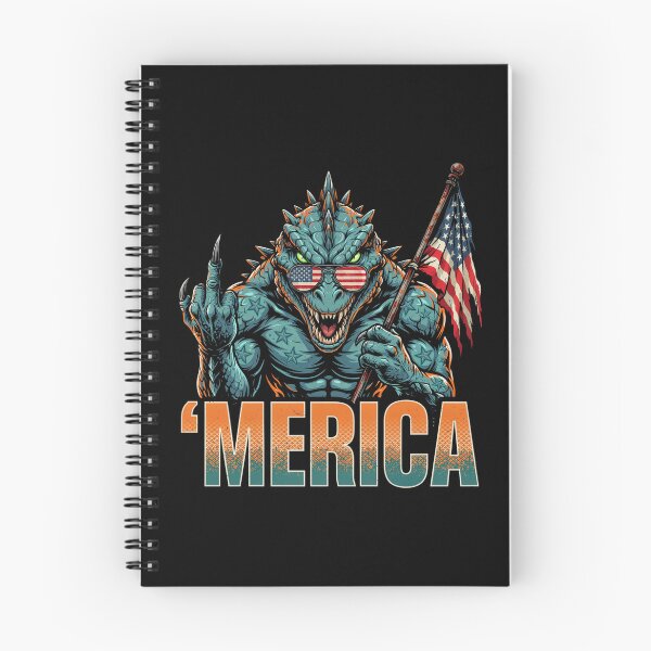 Item preview, 'Merica Kaiju Monster Patriotic Flag Design v3 designed and sold by DarylWelsh2024.