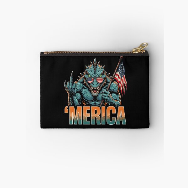 Item preview, 'Merica Kaiju Monster Patriotic Flag Design v3 designed and sold by DarylWelsh2024.