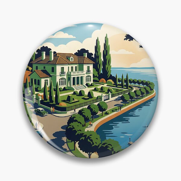 Item preview, Olivos Buenos Aires Argentina Vintage Travel Poster designed and sold by TravelersGems.