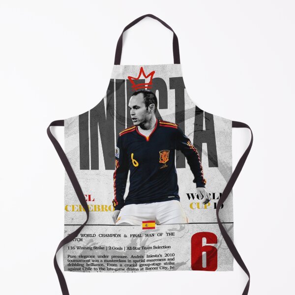 Item preview, The Spanish Conductor No 6 Red Retro Football Poster 2010 designed and sold by Af-RT10.