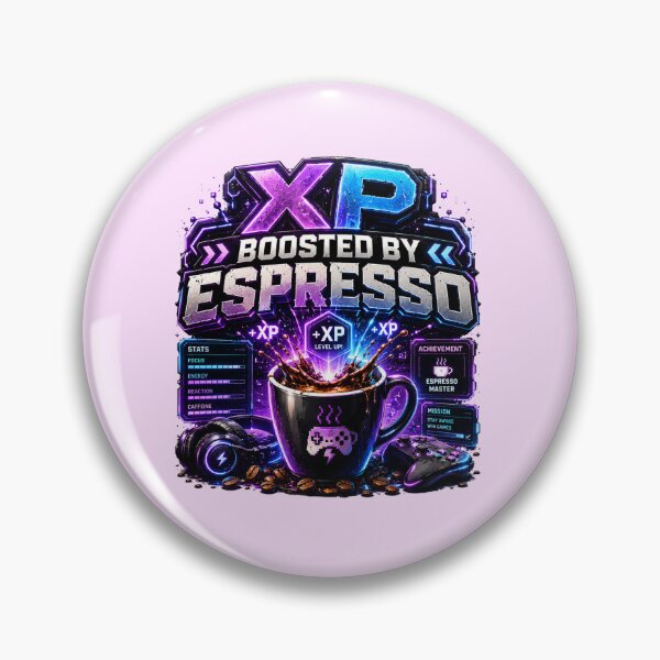 Item preview, XP Boosted By Espresso Gaming Coffee designed and sold by pradeepvisuals.