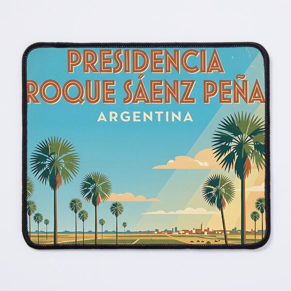 Item preview, Presidencia Roque Sáenz Peña Chaco Argentina Vintage Travel Poster designed and sold by TravelersGems.