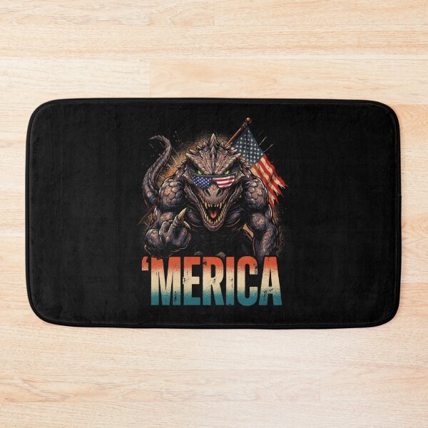 Item preview, 'Merica Kaiju Monster Patriotic Flag Design v4 designed and sold by DarylWelsh2024.