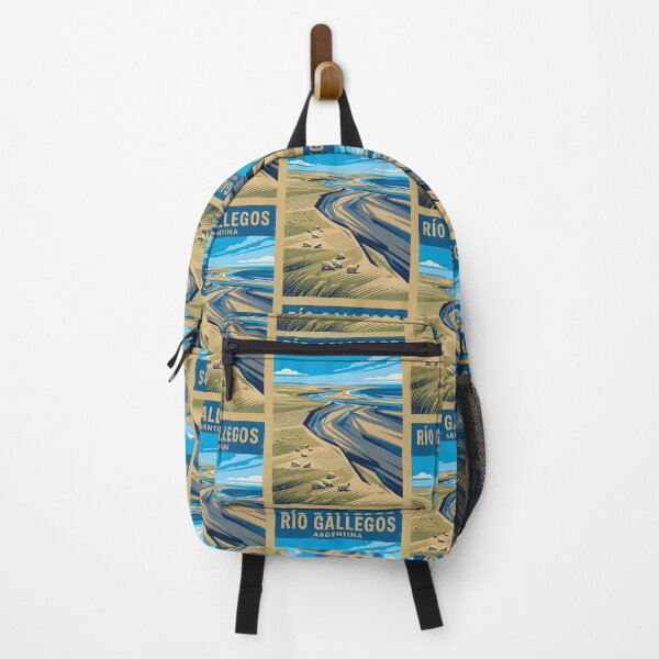 Item preview, Río Gallegos Santa Cruz Argentina Vintage Travel Poster designed and sold by TravelersGems.