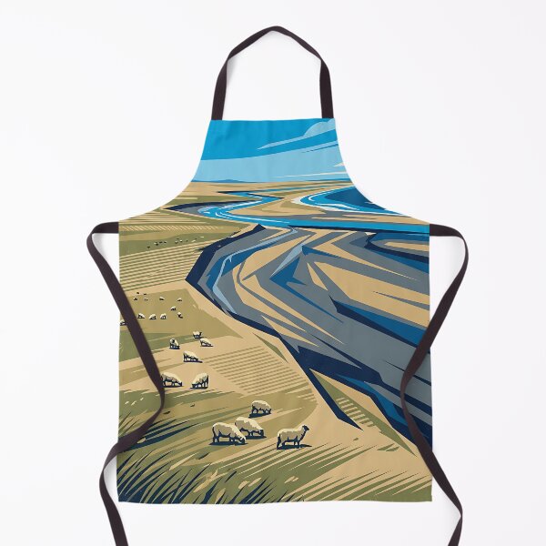 Item preview, Río Gallegos Santa Cruz Argentina Vintage Travel Poster designed and sold by TravelersGems.