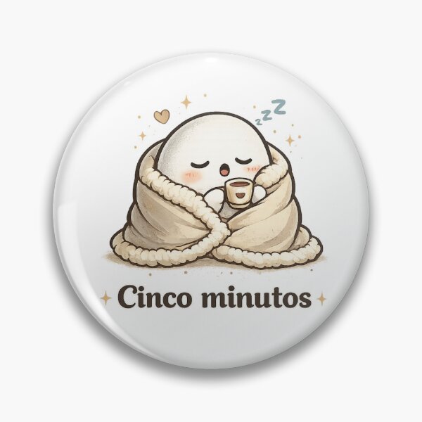Item preview, Cinco Minutos Cute Sleeping Ghost | Cozy Spanish Coffee & Nap Illustration designed and sold by BlackBoneArt.