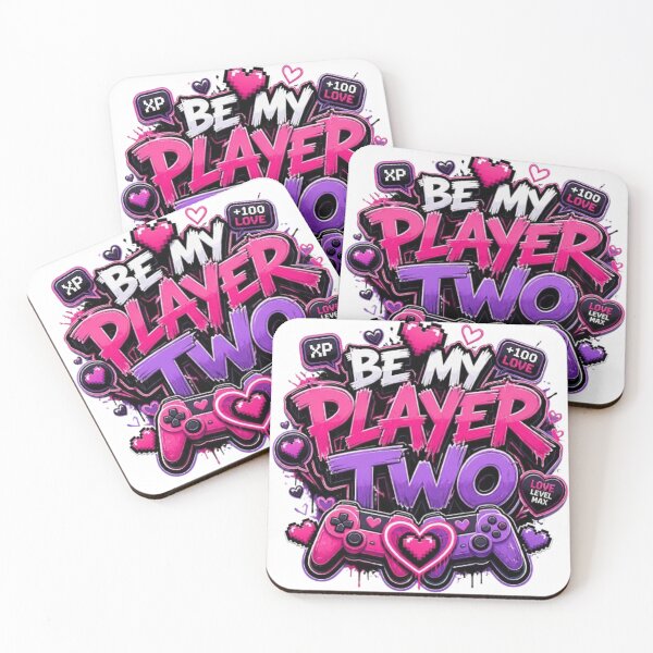 Item preview, BE MY PLAYER TWO Sticker | Cute Gaming Couple Graffiti | Romantic Gamer Gift | Valentine Vinyl Decal | Gamer Love Laptop Sticker designed and sold by Stylestickers55.