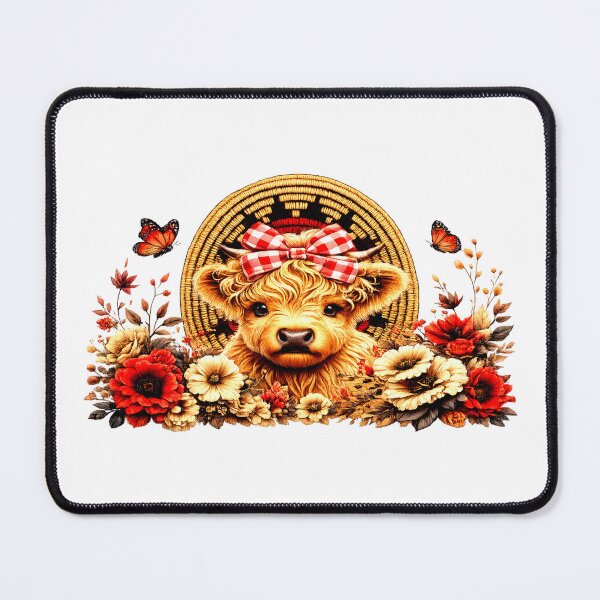 Item preview, Highland cow Navajo Basket designed and sold by NativeGraffix.