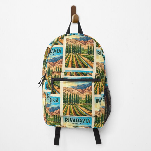 Item preview, Rivadavia Mendoza Argentina Vintage Travel Poster designed and sold by TravelersGems.