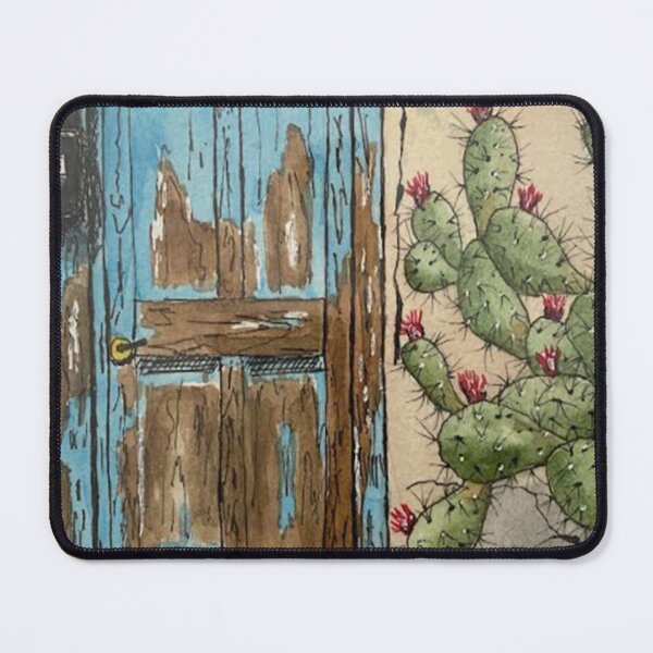 Item preview, Weathered door and cactus designed and sold by Mike Ramos.