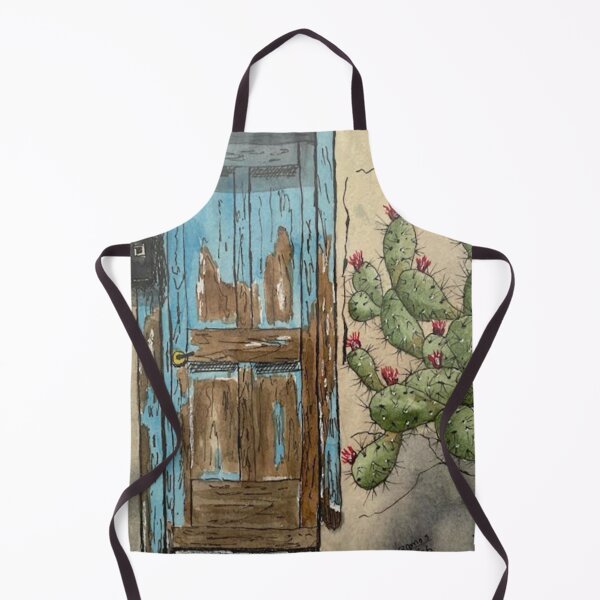 Item preview, Weathered door and cactus designed and sold by Mike Ramos.